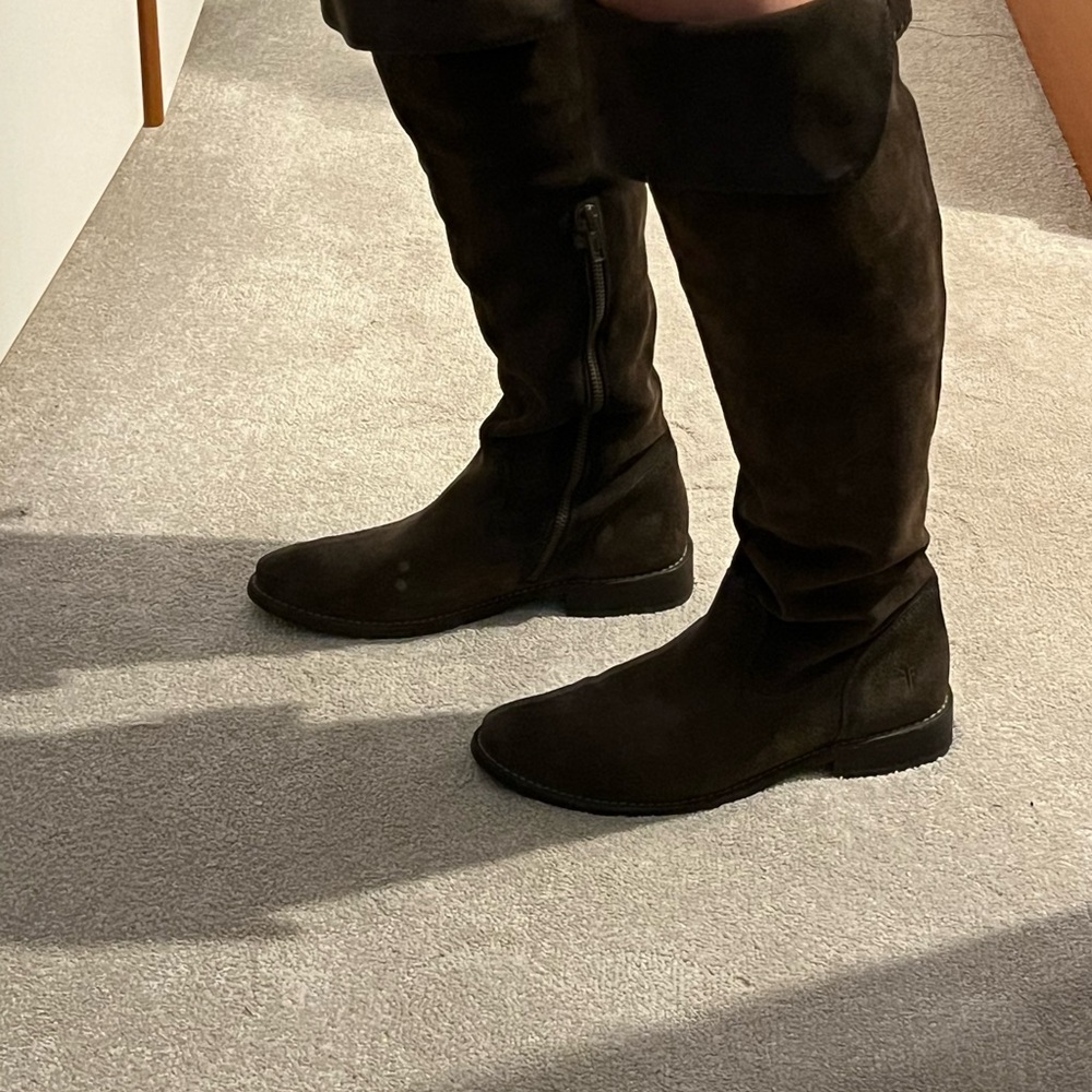 Frye "Shirley" boots. Suede over the knee NWOT - Picture 8 of 12